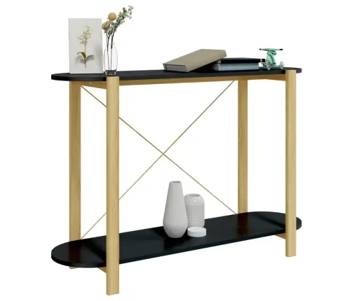 Konsoles Galdiņš, Melns, 110X38X75 Cm, Inženierijas Koks Vidaxl Konsoles Galdiņš, Melns, 110X38X75 Cm, Inženierijas Koks Vidaxl