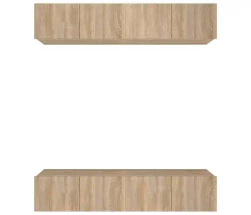 Tv Skapīši, 4 Gab., Ozolkoka, 80X30X30 Cm, Inženierijas Koks Vidaxl Tv Skapīši, 4 Gab., Ozolkoka, 80X30X30 Cm, Inženierijas Koks Vidaxl