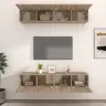 Tv Skapīši, 4 Gab., Ozolkoka, 80X30X30 Cm, Inženierijas Koks Vidaxl Tv Skapīši, 4 Gab., Ozolkoka, 80X30X30 Cm, Inženierijas Koks Vidaxl