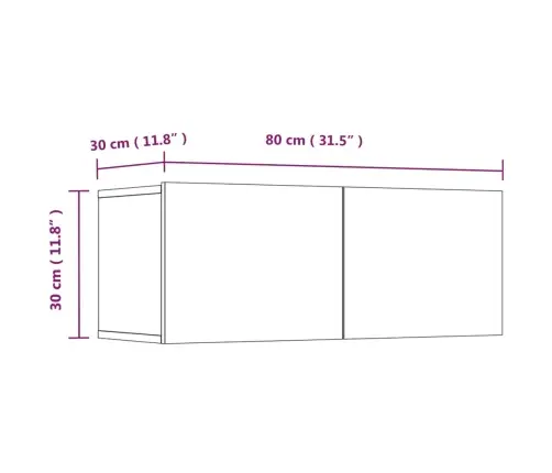 Tv Skapīši, 4 Gab., Ozolkoka, 80X30X30 Cm, Inženierijas Koks Vidaxl Tv Skapīši, 4 Gab., Ozolkoka, 80X30X30 Cm, Inženierijas Koks Vidaxl