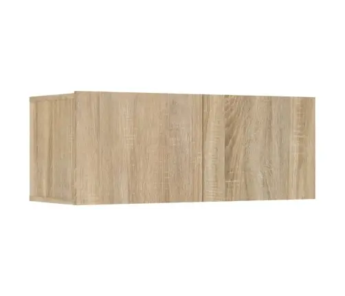 Tv Skapīši, 4 Gab., Ozolkoka, 80X30X30 Cm, Inženierijas Koks Vidaxl Tv Skapīši, 4 Gab., Ozolkoka, 80X30X30 Cm, Inženierijas Koks Vidaxl