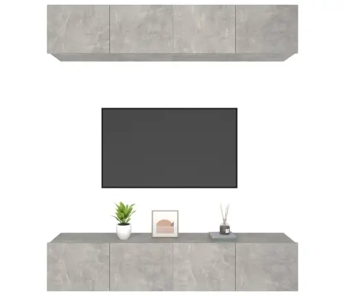 Telerikapid 4 Tk, Betoonhall, 80 X 30 X 30 cm Tehispuit