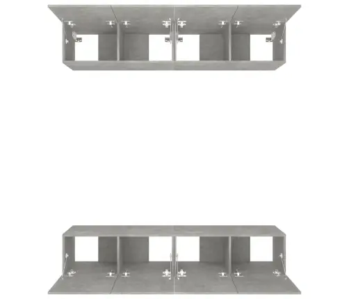 Telerikapid 4 Tk, Betoonhall, 80 X 30 X 30 cm Tehispuit