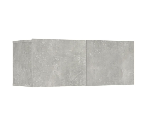Tv Spintelės, 4Vnt., Betono Pilkos, 80X30X30cm Mediena