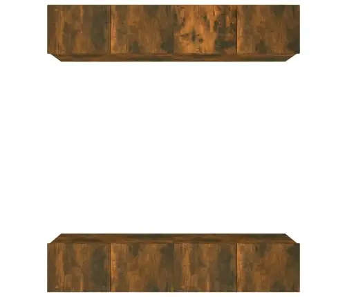 Tv Spintelės, 4Vnt., Dūminio Ąžuolo, 80X30X30cm Mediena
