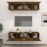 Tv Spintelės, 4Vnt., Dūminio Ąžuolo, 80X30X30cm Mediena