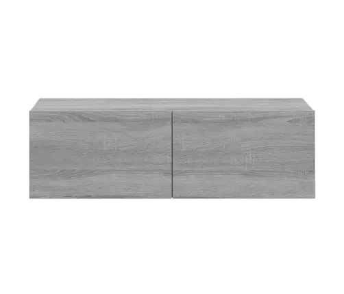 Seina Telerikapid 4 Tk, Hall Sonoma Tamm, 100 X 30 X 30 Cm