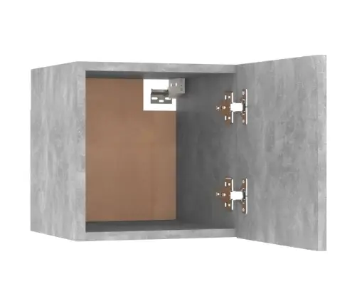 Tv Spintelių Komplektas, 8 Dalių, Betono Pilkas, Mediena