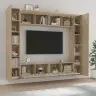 8-Daļīgs Tv Skapīšu Komplekts, Ozola Krāsa, Inženierijas Koks Vidaxl