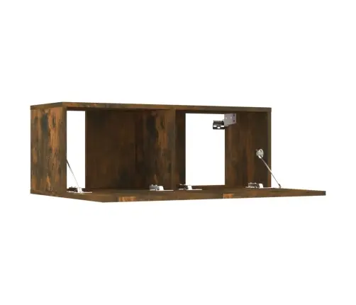 8-Osaline Telerikappide Komplekt, Suitsutatud Tamm, Tehispuit