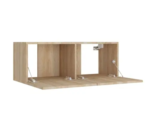 5-Daļīgs Tv Skapīšu Komplekts, Ozola Krāsa, Inženierijas Koks Vidaxl