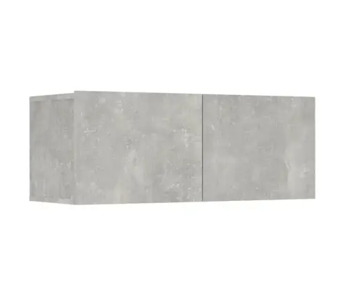 Tv Spintelių Komplektas, 8 Dalių, Betono Pilkas, Mediena