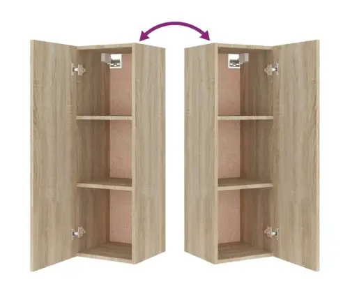 Televizoriaus Spintelių Komplektas, 8 Dalių, Ąžuolo, Mediena