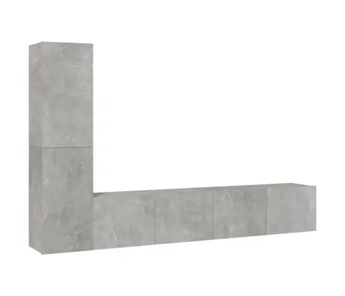 4-Osaline Telerikappide Komplekt, Betoonhall, Tehispuit