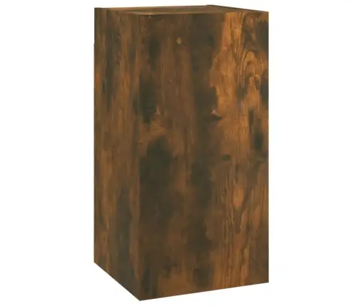 Tv Spintelių Komplektas, 4 Dalių, Dūminio Ąžuolo, Mediena