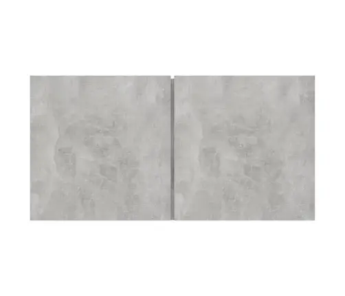 Tv Spintelių Komplektas, 5 Dalių, Betono Pilkas, Mediena