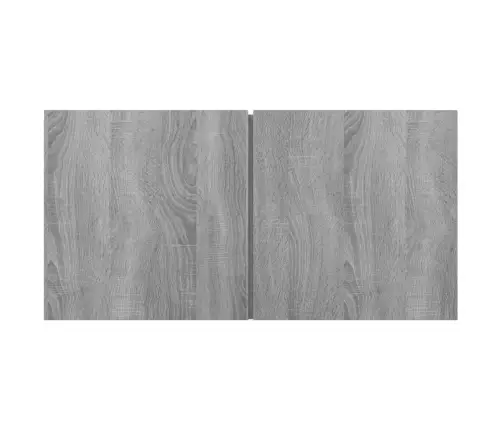 Tv Spintelių Komplektas, 5 Dalių, Pilkas Ąžuolo, Mediena