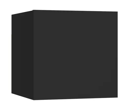 Televizoriaus Spintelių Komplektas, 5 Dalių, Juodas, Mediena