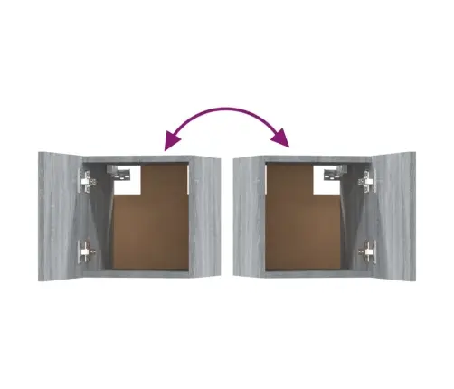 5-Osaline Telerikappide Komplekt, Hall Sonoma Tamm, Tehispuit