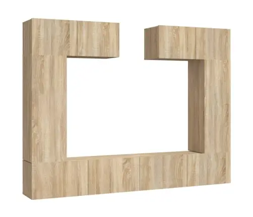 6-Daļīgs Tv Skapīšu Komplekts, Ozola Krāsa, Inženierijas Koks Vidaxl 6-Daļīgs Tv Skapīšu Komplekts, Ozola Krāsa, Inženierijas Koks Vidaxl