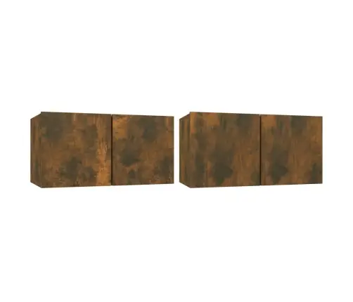 4-Daļīgs Tv Skapīšu Komplekts, Ozola Krāsa, Inženierijas Koks Vidaxl