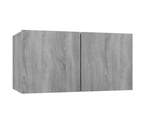 6-Osaline Telerikappide Komplekt, Hall Sonoma Tamm, Tehispuit