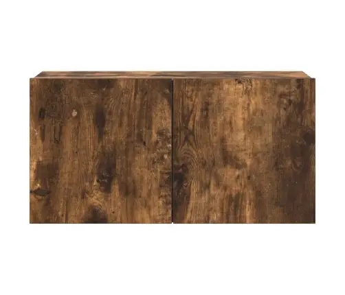 Tv Spintelių Komplektas, 4 Dalių, Dūminio Ąžuolo, Mediena