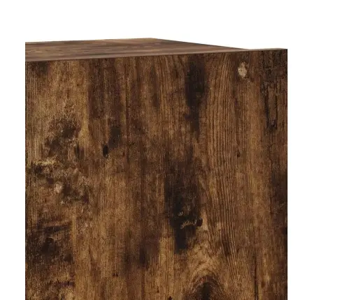 Tv Spintelių Komplektas, 4 Dalių, Dūminio Ąžuolo, Mediena