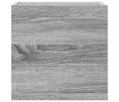 4-Osaline Telerikappide Komplekt, Hall Sonoma Tamm, Tehispuit