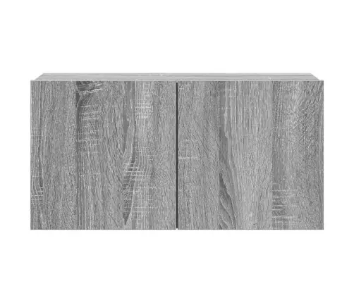 4-Osaline Telerikappide Komplekt, Hall Sonoma Tamm, Tehispuit