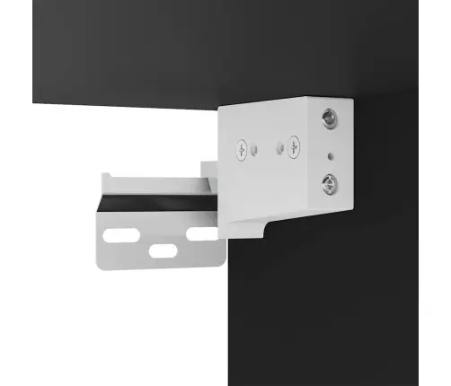 Televizoriaus Spintelių Komplektas, 4 Dalių, Juodas, Mediena