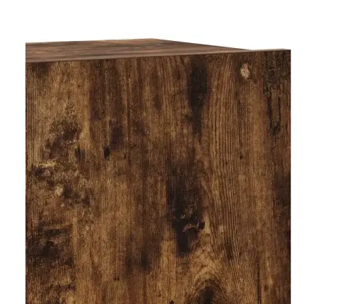 Tv Spintelių Komplektas, 4 Dalių, Dūminio Ąžuolo, Mediena