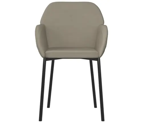 Virtuves Krēsli, 2 Gab., Gaiši Pelēks Samts Vidaxl