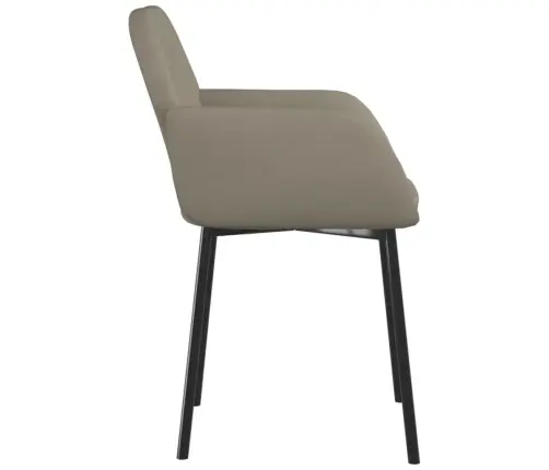 Virtuves Krēsli, 2 Gab., Gaiši Pelēks Samts Vidaxl