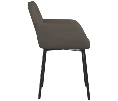 Virtuves Krēsli, 2 Gab., Tumši Pelēks Samts Vidaxl