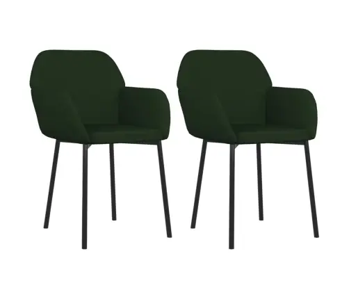 Söögitoolid 2 Tk, Tumeroheline, Samet