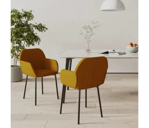 Virtuves Krēsli, 2 Gab., Brūns Samts Vidaxl