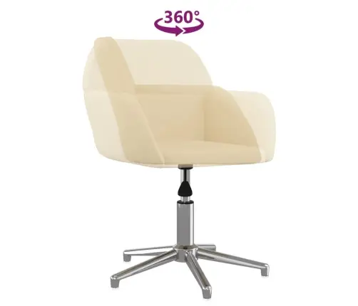 Biroja Krēsls, Krēmkrāsas Audums Vidaxl