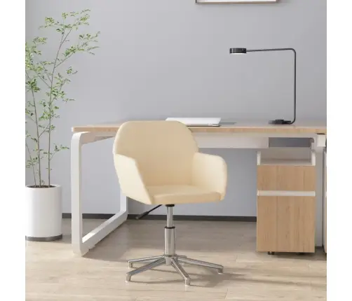 Biroja Krēsls, Krēmkrāsas Audums Vidaxl