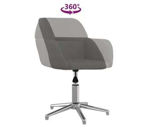 Biroja Krēsls, Grozāms, Gaiši Pelēks Audums Vidaxl