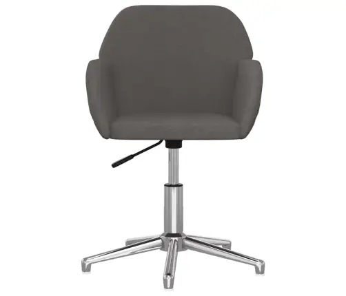Biroja Krēsls, Tumši Pelēks Audums Vidaxl