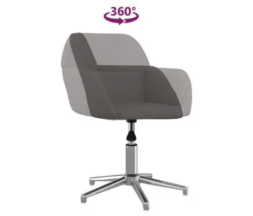 Biroja Krēsls, Tumši Pelēks Audums Vidaxl