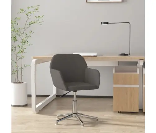 Biroja Krēsls, Tumši Pelēks Audums Vidaxl