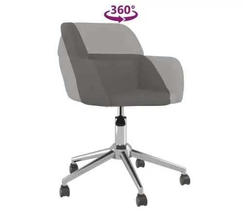 Biroja Krēsls, Tumši Pelēks Audums Vidaxl