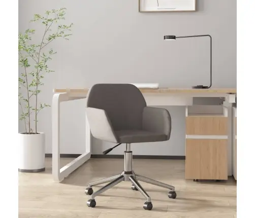 Biroja Krēsls, Tumši Pelēks Audums Vidaxl