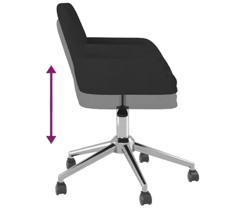 Biroja Krēsls, Melns Audums Vidaxl