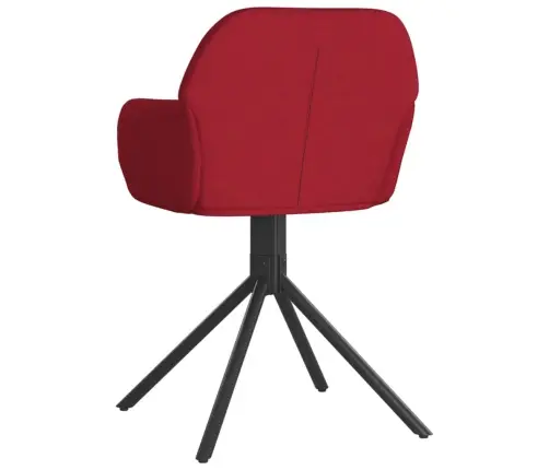 Grozāmi Virtuves Krēsli, 2 Gab., Vīnsarkans Samts Vidaxl