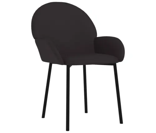 Valgomojo Kėdės, 2 Vnt., Juodos, Dirbtinė Oda