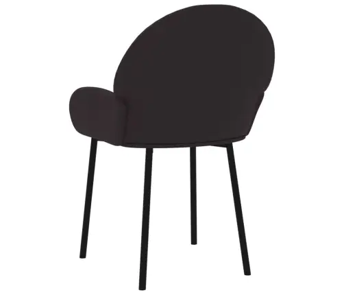 Valgomojo Kėdės, 2 Vnt., Juodos, Dirbtinė Oda