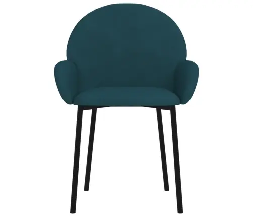 Virtuves Krēsli, 2 Gab., Zils Samts Vidaxl